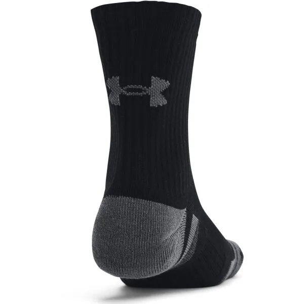 Under Armour PERFORMANCE COTTON 3P MID Unisex ponožky, čierna, veľkosť M
