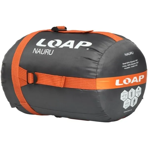 LOAP NAURU Spací vak, čierna, veľkosť 220 cm - ľavy zips