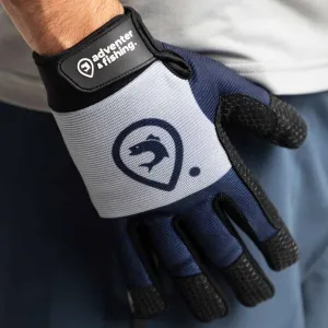 ADVENTER & FISHING ORIGINAL ADVENTER LONG Unisex rukavice na lovenie rýb na mori, tmavo sivá, veľkosť
