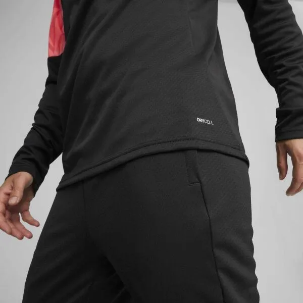 Puma INDIVIDUALFINAL 1/4 ZIP TRAINING TOP Pánska futbalová mikina, čierna, veľkosť