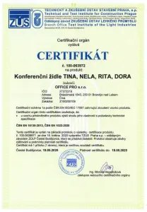 OFFICE PRO Jedálenská stolička TINA