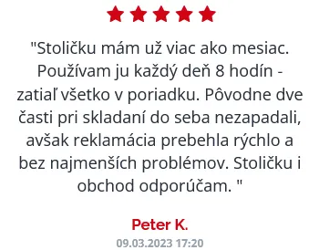 ANTARES Ergonomická kancelárska stolička Oklahoma s opierkou hlavy, čierna