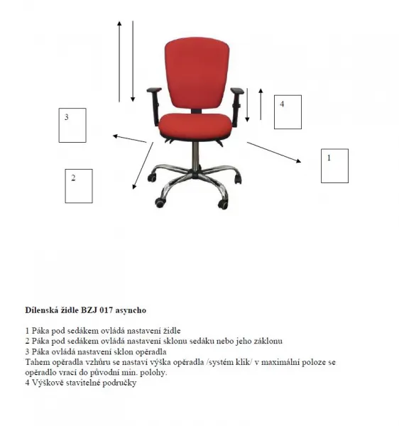 MULTISED kancelárska stolička BZJ 303 light