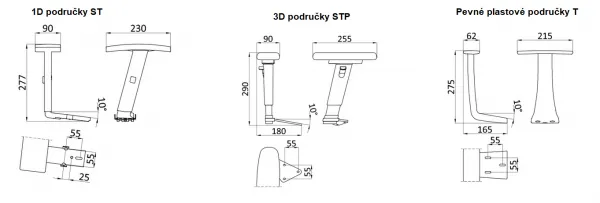 MULTISED kancelárska stolička FRIEMD BZJ 391 S