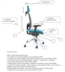 MULTISED kancelárská stolička BZJ 397
