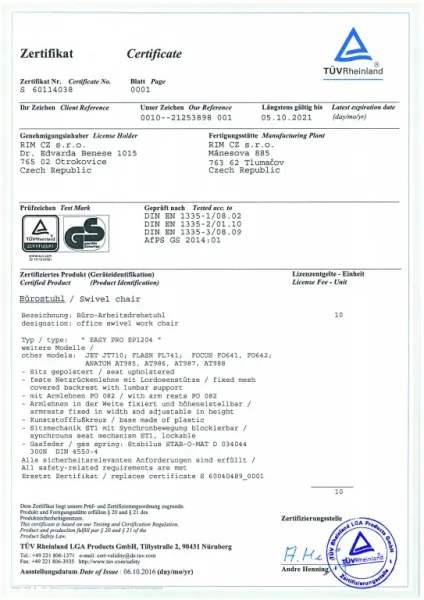 RIM Ergonomická kancelárska stolička FLEXI FX 1104