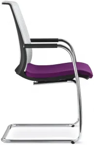 LD SEATING Konferenčná stolička LYRA NET 203-Z-N4, kostra chrom