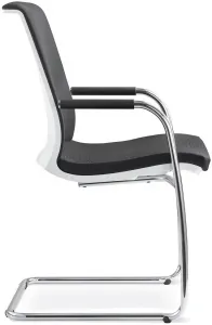 LD SEATING Konferenčná stolička LYRA NET 214-Z-N4, kostra chrom