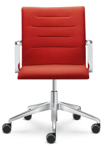 LD SEATING Kancelárska stolička OSLO 227, F80-N6, kríž a podrúčky leštěné