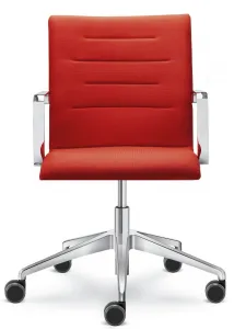 LD SEATING Kancelárska stolička OSLO 227, F80-N6, kríž a podrúčky leštěné