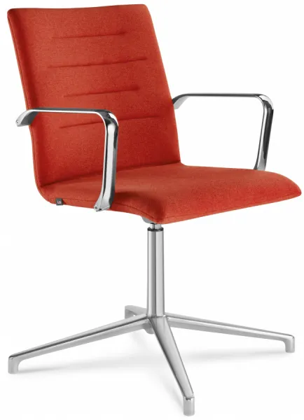 LD SEATING Konferenčná stolička OSLO 227-K-N6, hliník