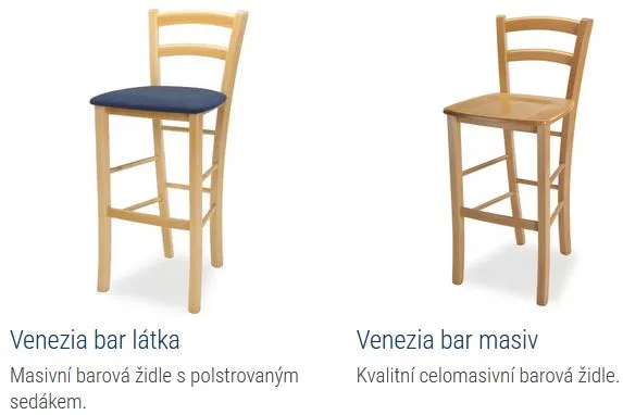 MI-KO Barová stolička VENEZIA BAR LÁTKA