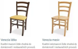 MI-KO Jedálenská stolička VENEZIA LÁTKA