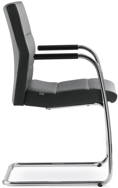 LD SEATING Konferenčná stolička LASER 682-Z-N4, kostra chróm