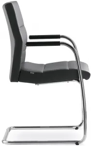 LD SEATING Konferenčná stolička LASER 682-Z-N4, kostra chróm