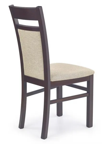 HALMAR Jedálenská stolička GERARD 2 tm. orech/torent beige