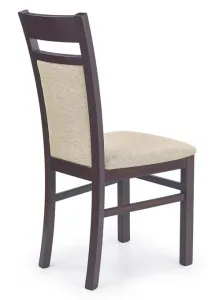 HALMAR Jedálenská stolička GERARD 2 tm. orech/torent beige