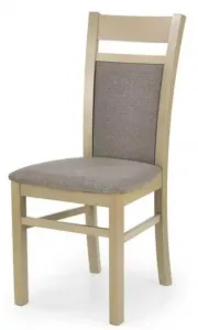 HALMAR Jedálenská stolička GERARD 2 tm. orech/torent beige