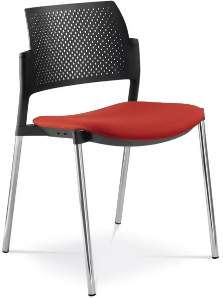 LD SEATING konferenčná stolička DREAM+ 100BL-N4, kostra chrom