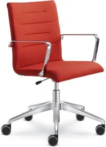 LD SEATING Kancelárská stolička OSLO 227-RA,F80-N6, kríž leštěný hliník