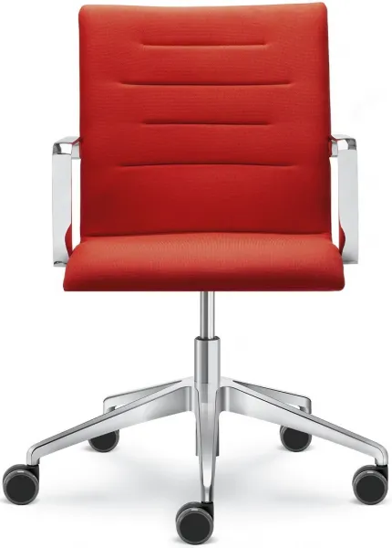 LD SEATING Kancelárská stolička OSLO 227-RA,F80-N6, kríž leštěný hliník