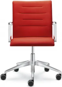 LD SEATING Kancelárská stolička OSLO 227-RA,F80-N6, kríž leštěný hliník