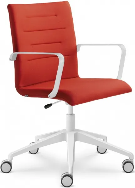 LD SEATING Kancelárská stolička OSLO 227-RA,F80-N0, kríž a područky bílé