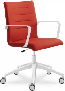 LD SEATING Kancelárská stolička OSLO 227-RA,F80-N0, kríž a područky bílé