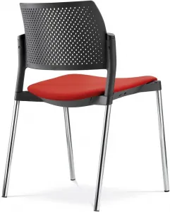LD SEATING konferenčná stolička DREAM+ 100BL-N4, kostra chrom