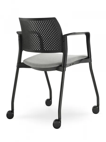 LD SEATING konferenčná stolička DREAM+ 100BL-N1,BR, kostra čierna
