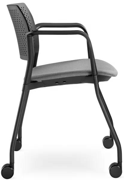 LD SEATING konferenčná stolička DREAM+ 100BL-N1,BR, kostra čierna