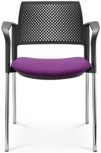 LD SEATING konferenčná stolička DREAM+ 100BL-N4,BR, kostra chrom