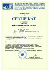 OFFICE PRO Kancelárska stolička SATURN NET čierna