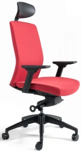 HON Kancelárska stolička J2 Black s opierkou hlavy