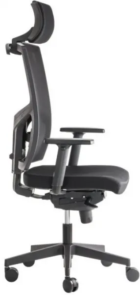 ALBA kancelárska stolička GAME ŠÉF VIP s pevným PDH a podrúčkami, BLACK 27