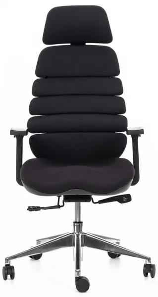 MERCURY Ergonomická kancelárska stolička SPINE čierna, s opierkou hlavy