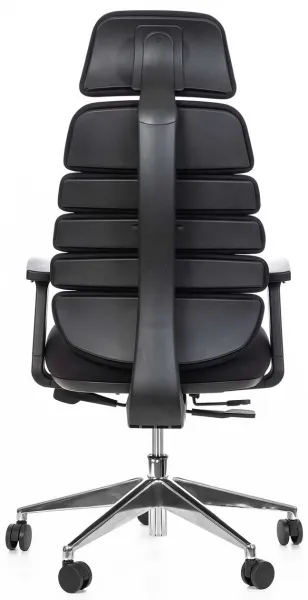 MERCURY Ergonomická kancelárska stolička SPINE čierna, s opierkou hlavy