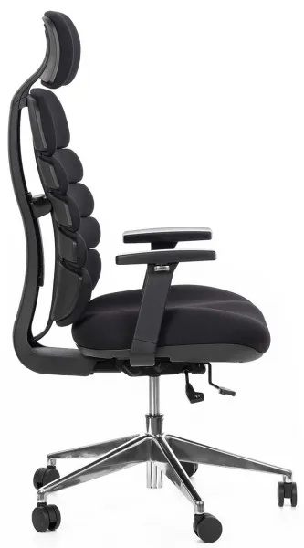 MERCURY Ergonomická kancelárska stolička SPINE čierna, s opierkou hlavy