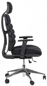 MERCURY Ergonomická kancelárska stolička SPINE čierna, s opierkou hlavy