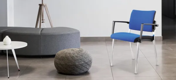 ALBA konferenčná stolička SQUARE VIP, šedý plast