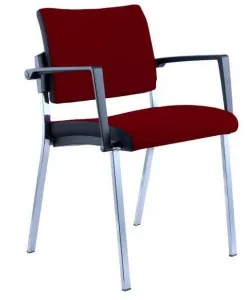 ALBA konferenčná stolička SQUARE VIP, šedý plast