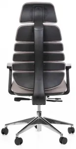 MERCURY Ergonomická kancelárska stolička SPINE tmavo sivá, s opierkou hlavy