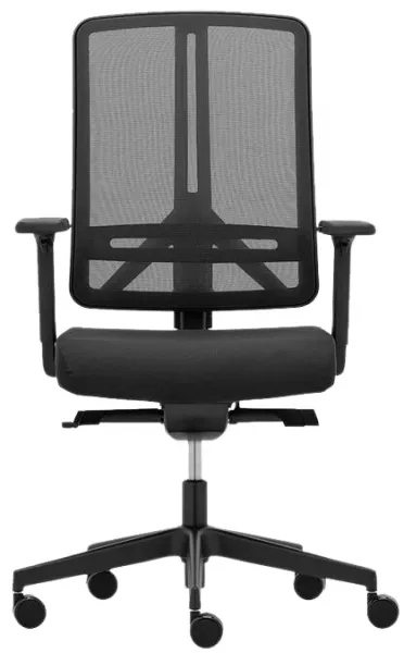 RIM kancelárska stolička FLEXI FX 1104.087, čierna, bez opierky hlavy, skladová