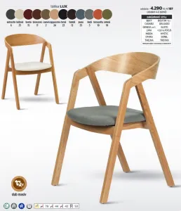 STIMA Jedálenská stolička GURU /S dub látka