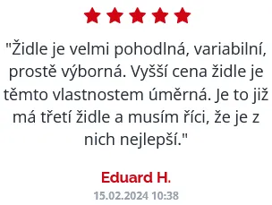SEGO kancelárska stolička Spirit čierna, ergonomické, 8 hodín denne