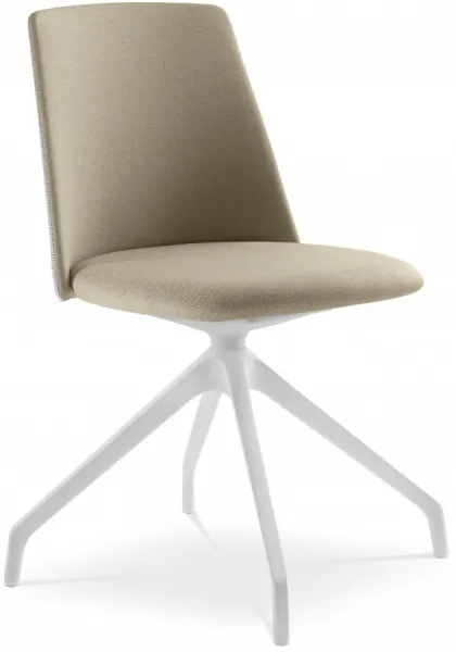 LD SEATING Konferenčná stolička MELODY CHAIR 361,F90-WH, biely kríž