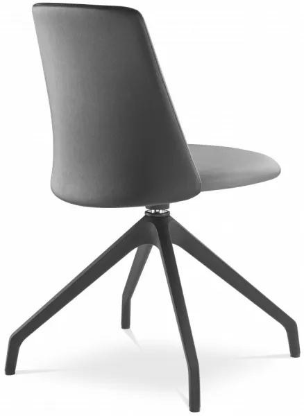 LD SEATING Konferenčná stolička MELODY CHAIR 361, F90-BL, čierny kríž