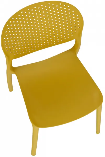 TEMPO KONDELA Stohovateľná stolička FEDRA NEW, žltá
