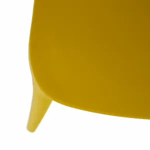 TEMPO KONDELA Stohovateľná stolička FEDRA NEW, žltá
