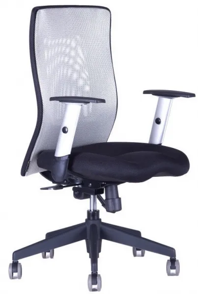 OFFICE PRO kancelárska stolička CALYPSO XL bez opierky hlavy, šedá